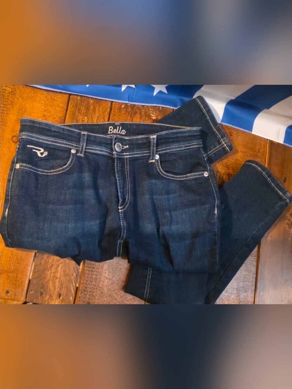 Ranch Girls Bella Dark Blue Jeans Size EU 28 US 3/4